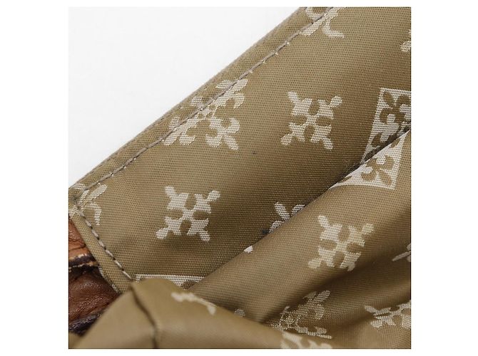 Autre Marque Borsa a Spalla in Nylon Fleur-de-lis Rame Verde Cachi - vista 11