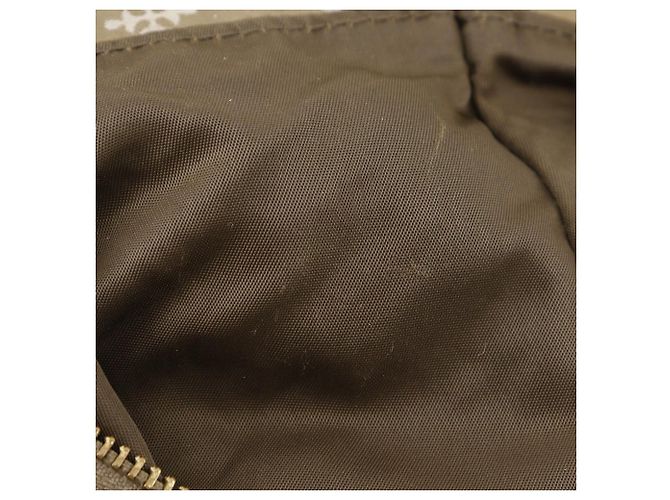 Autre Marque Borsa a Spalla in Nylon Fleur-de-lis Rame Verde Cachi - vista 18