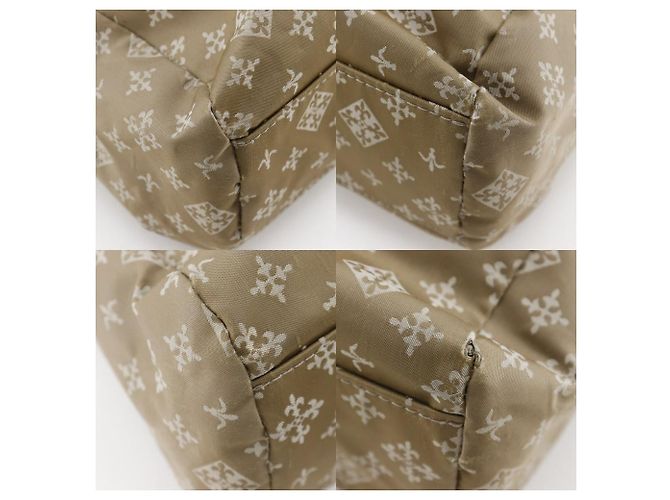 Autre Marque Borsa a Spalla in Nylon Fleur-de-lis Rame Verde Cachi - vista 4