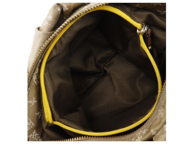 Autre Marque Borsa a Spalla in Nylon Fleur-de-lis Rame Verde Cachi - vista 7