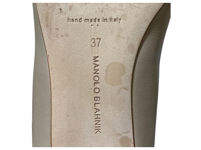 BB30 Leder Pumps von Manolo Blahnik Beige - Ansicht 13