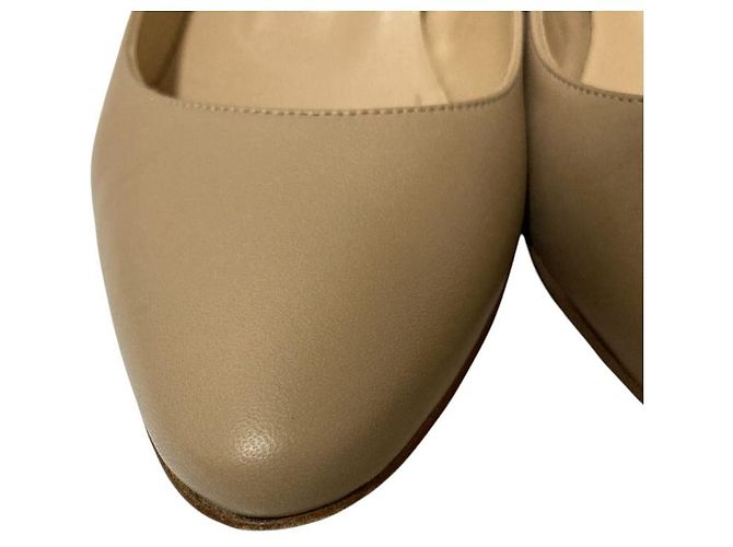 BB30 Leder Pumps von Manolo Blahnik Beige - Ansicht 4