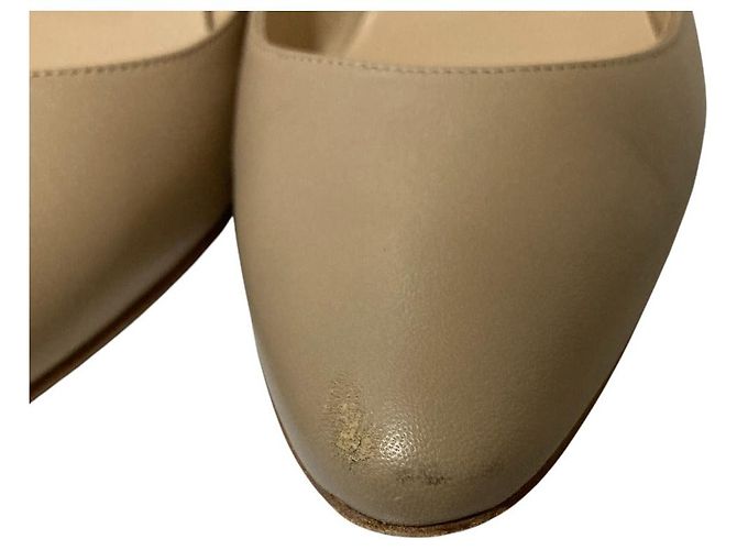 BB30 Leder Pumps von Manolo Blahnik Beige - Ansicht 5