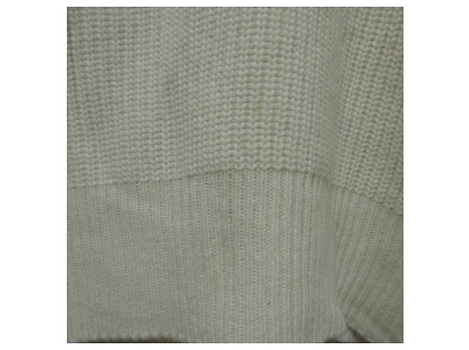 Autre Marque ERMANNO FIRENZE Argyle-Strickpullover aus Alpaka-Mischung Aus weiß - Ansicht 10