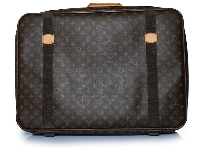 Maleta satelital de lona Monogram Louis Vuitton Castaño - vista 2