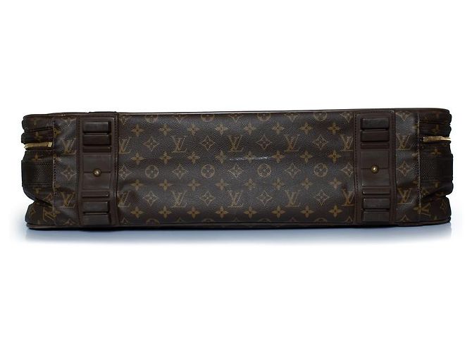 Maleta satelital de lona Monogram Louis Vuitton Castaño - vista 4