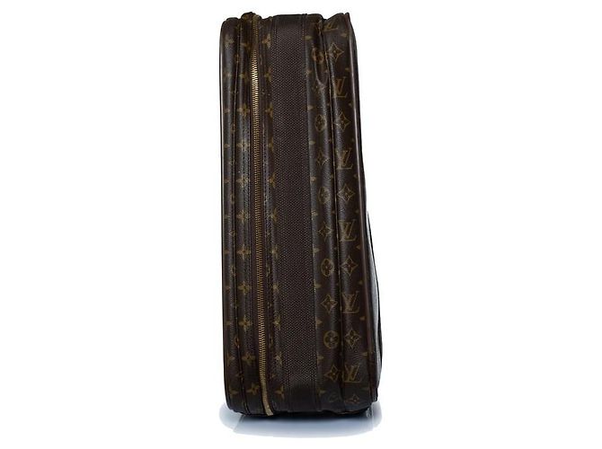 Maleta satelital de lona Monogram Louis Vuitton Castaño - vista 5
