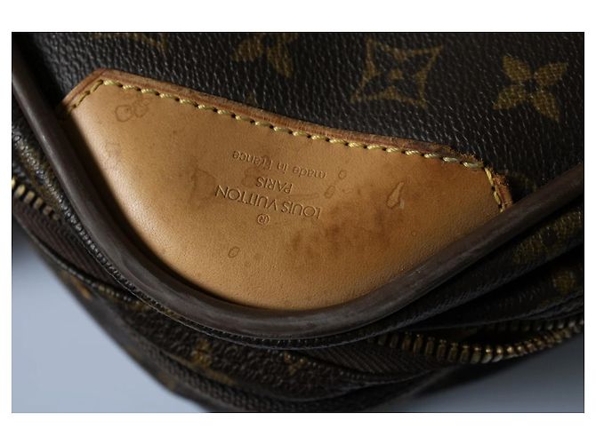 Maleta satelital de lona Monogram Louis Vuitton Castaño - vista 7