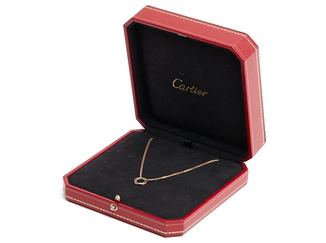 Collana Cartier Trinity mini modello Grigio Giallo Oro Rosa Trinity Necklace TPM D'oro - vista 6