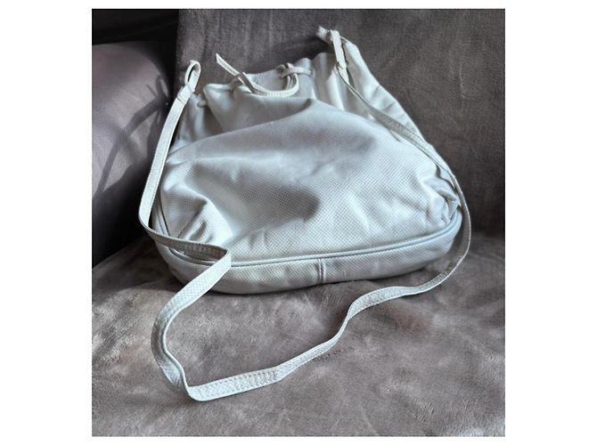 Borsa Bottega Veneta in pelle color crema - vista 14