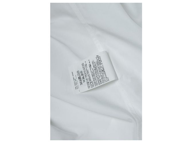 Saint Laurent, Camicia bianca basic con colletto rotondo Bianco - vista 10