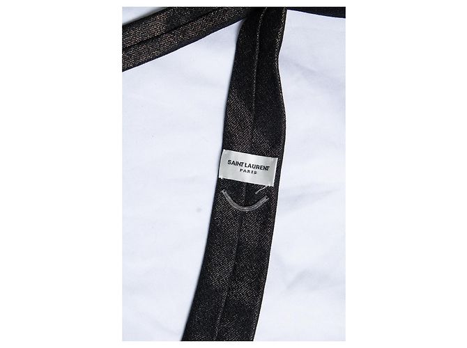 Cravatta nera e dorata Saint Laurent Nero D'oro - vista 2