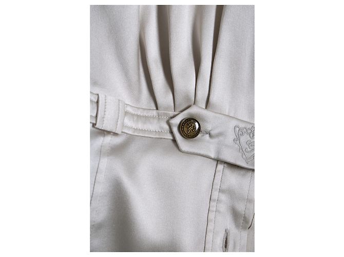 Blusa de seda beige Hysteria de Gucci - vista 5