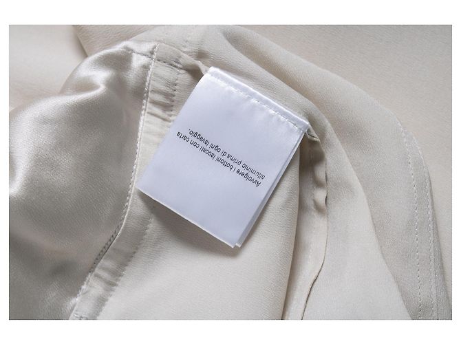 Blusa de seda beige Hysteria de Gucci - vista 6