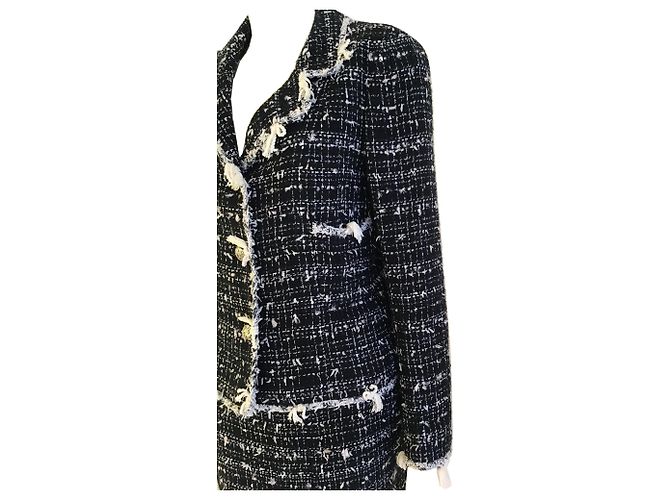 Gonna Chanel con giacca coordinata Nero - vista 13