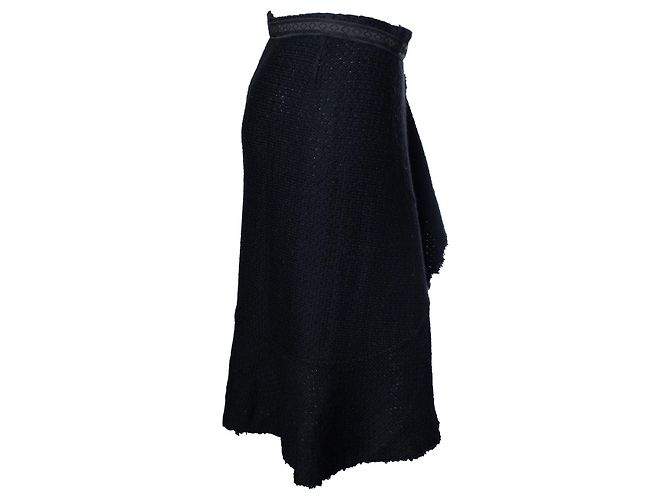Falda envolvente de lana negra Isabel Marant Negro - vista 3