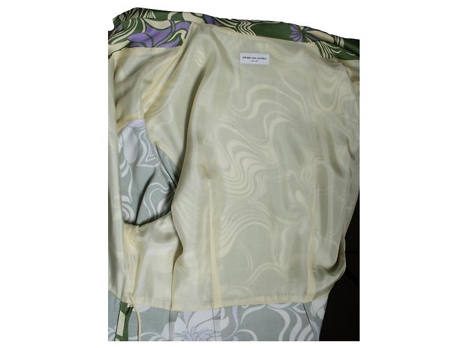 Abito avvolgente Dakola verde multicolore di Dries van Noten - vista 4