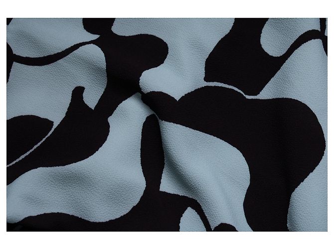 Abito maxi azzurro chiaro e marrone di Dries van Noten Blu - vista 5