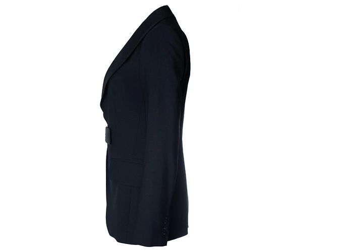 Dolce & Gabbana, blazer negro con cierre de velcro - vista 2