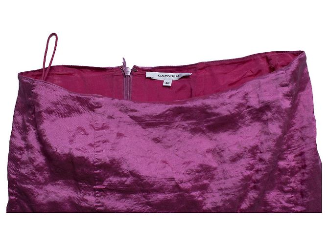 Saia midi rosa Barbie Carven - vista 7