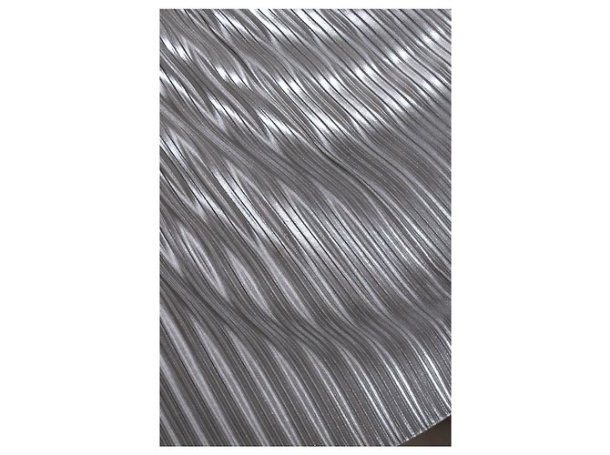 Autre Marque Saloni, falda plisada metálica Plata - vista 8