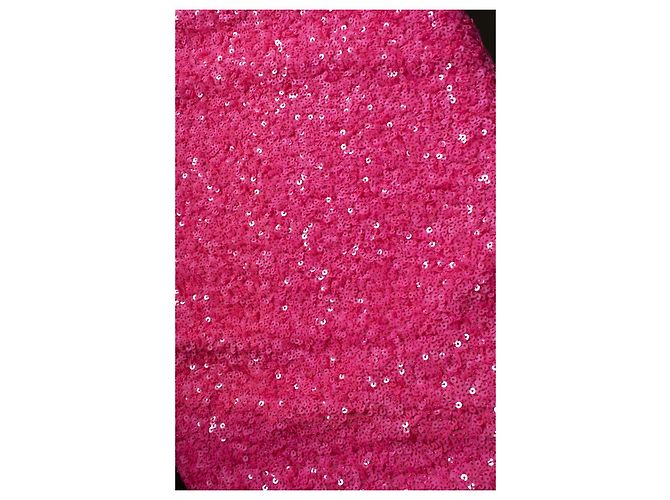 Rotate Rosa Paillettenrock mit Schlitz hinten Pink - Ansicht 5