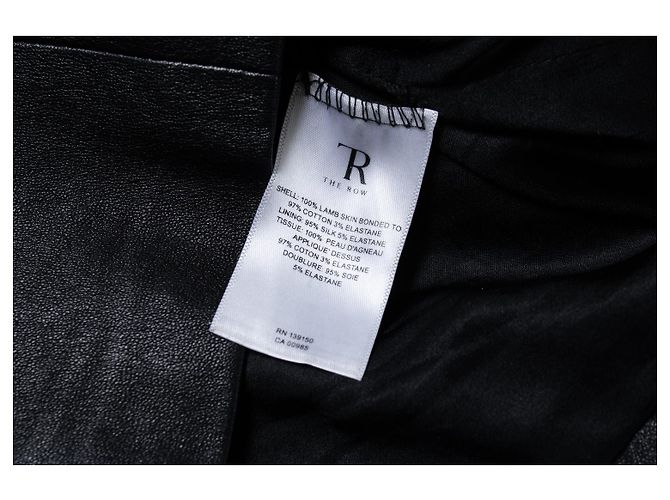 The Row, saia midi de couro com zíper Preto - Ansicht 6