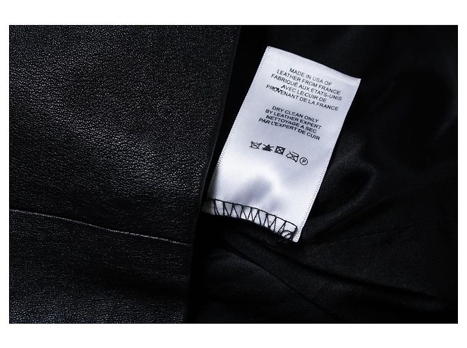 The Row, saia midi de couro com zíper Preto - Ansicht 8