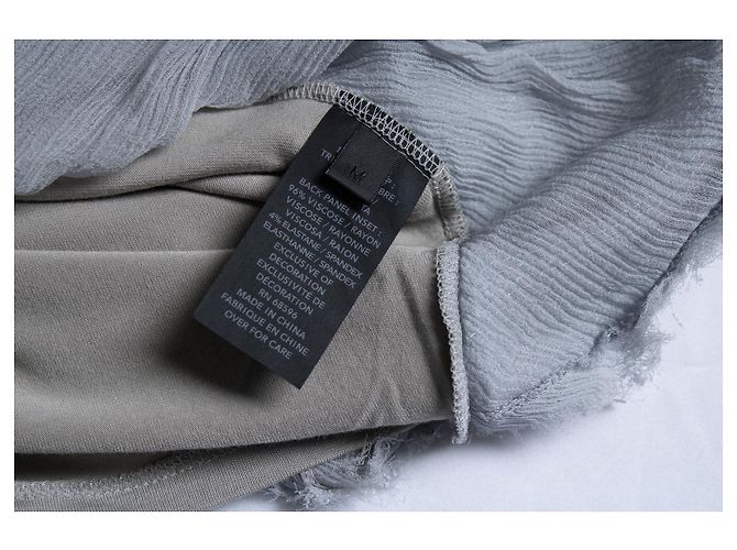 Grau metallisch Paillettenoberteil Donna Karan - Ansicht 7