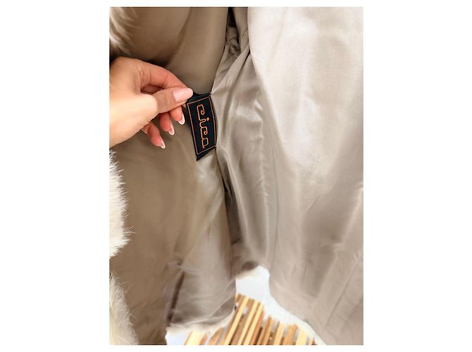 Autre Marque Fuchs-Fellmantel beige Seidenfutter - Ansicht 6
