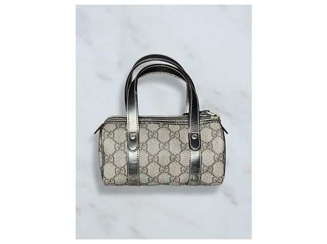 Borsa Boston Mini Gucci in tela monogramma - vista 3