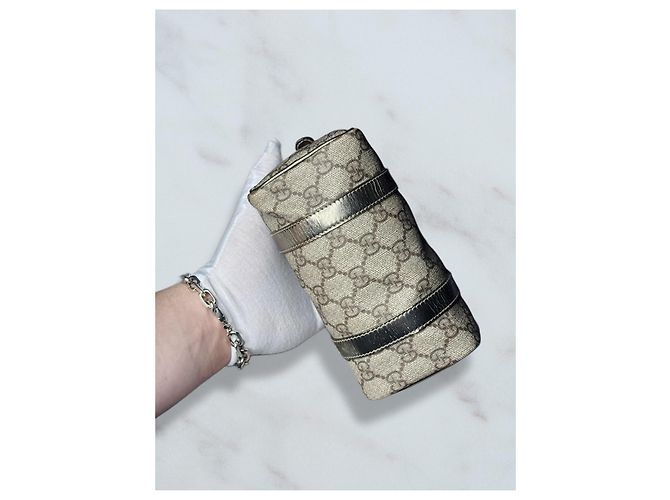 Borsa Boston Mini Gucci in tela monogramma - vista 6