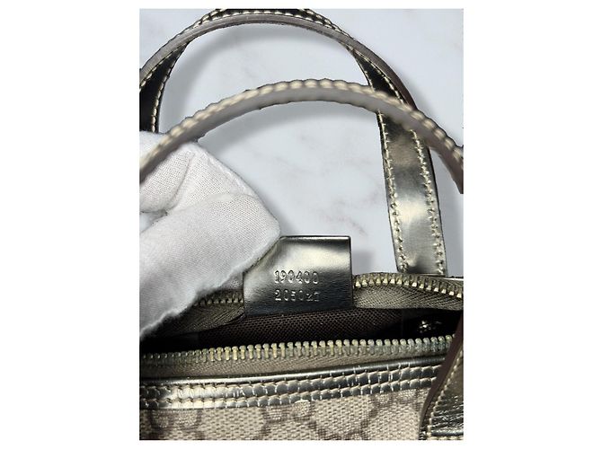 Borsa Boston Mini Gucci in tela monogramma - vista 8
