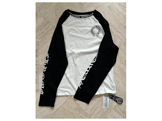 manica Chrome Hearts bianca e nera Nero - vista 4