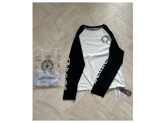 manica Chrome Hearts bianca e nera Nero - vista 5