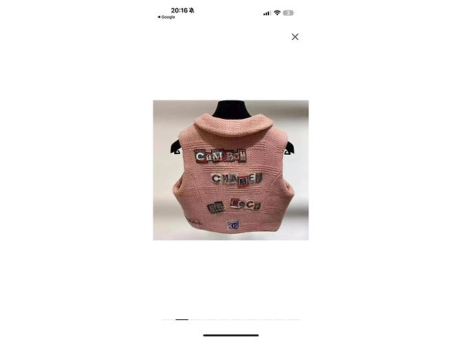 Chaleco corto rosa Chanel - vista 5
