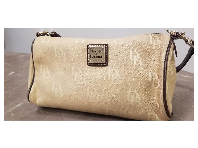 Pochette Dooney & Bourke in cotone marrone - vista 2