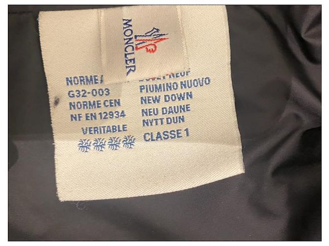 Moncler Trench coat, down jacket inside Navy blue - view 10