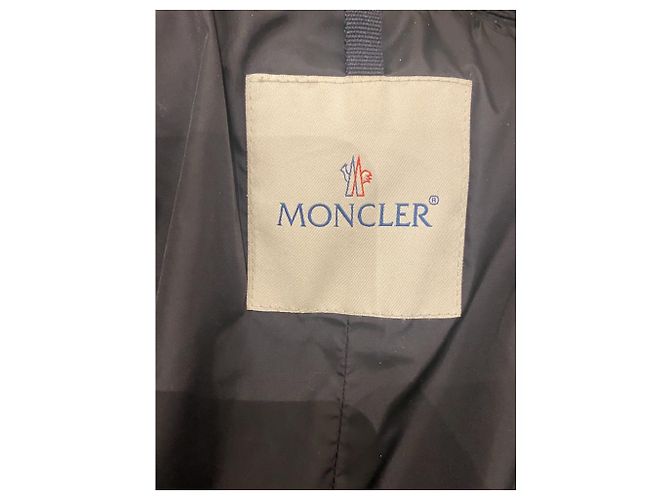 Moncler Trench coat, down jacket inside Navy blue - view 13