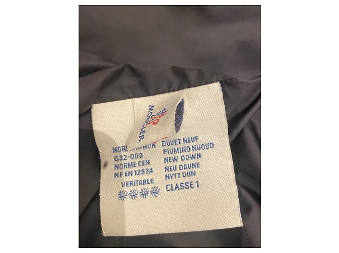 Moncler Trench coat, down jacket inside Navy blue - view 14