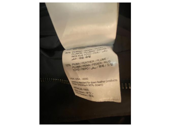 Moncler Trench coat, down jacket inside Navy blue - view 17