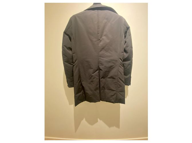 Moncler Trench coat, down jacket inside Navy blue - view 4