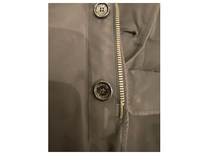 Moncler Trench coat, down jacket inside Navy blue - view 7