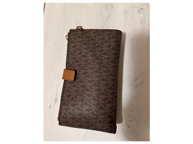 Portafoglio Michael Kors monogram marrone - vista 3