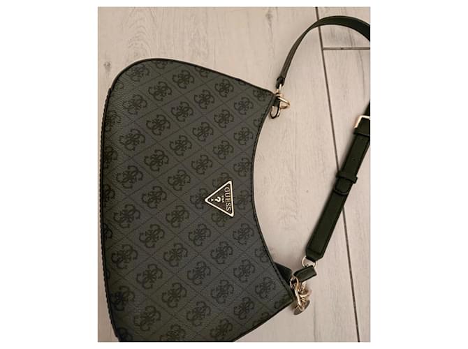 Borsa a spalla Guess monogram nera Nero - vista 2
