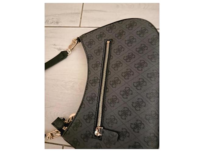 Borsa a spalla Guess monogram nera Nero - vista 3