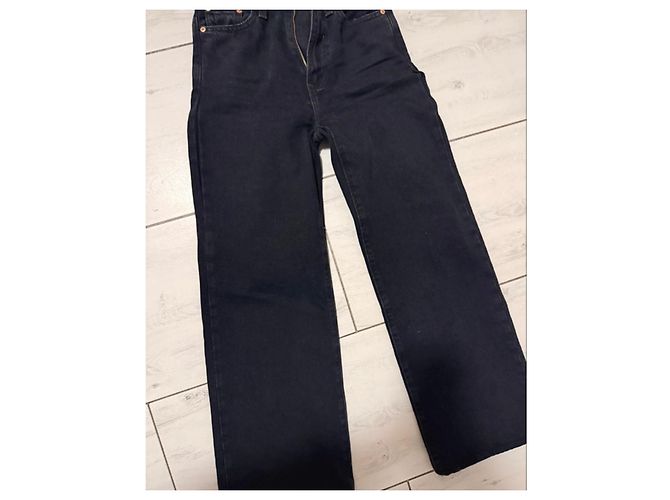 Jeans Levi's Ribcage Wide Leg negros - vista 4
