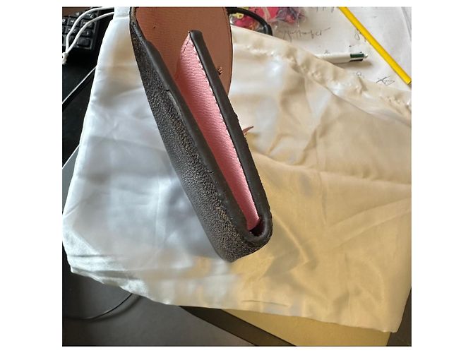 Portafoglio Louis Vuitton Monogram Rosa Marrone - vista 10
