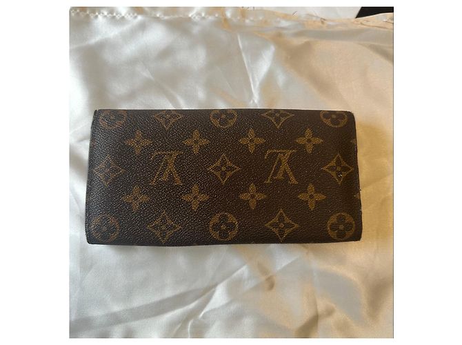 Portafoglio Louis Vuitton Monogram Rosa Marrone - vista 3