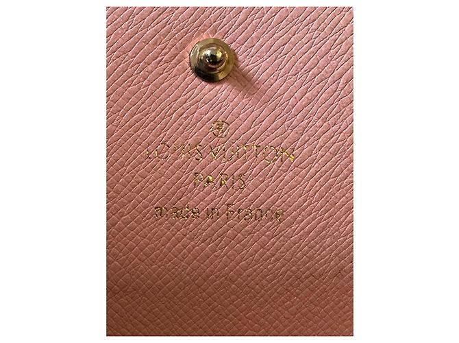 Portafoglio Louis Vuitton Monogram Rosa Marrone - vista 4